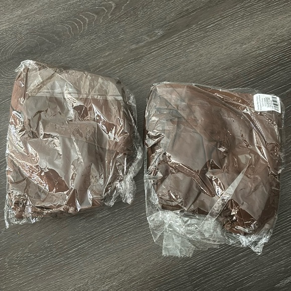 Brown mocha satin strapless Showpo dresses - Picture 7 of 9